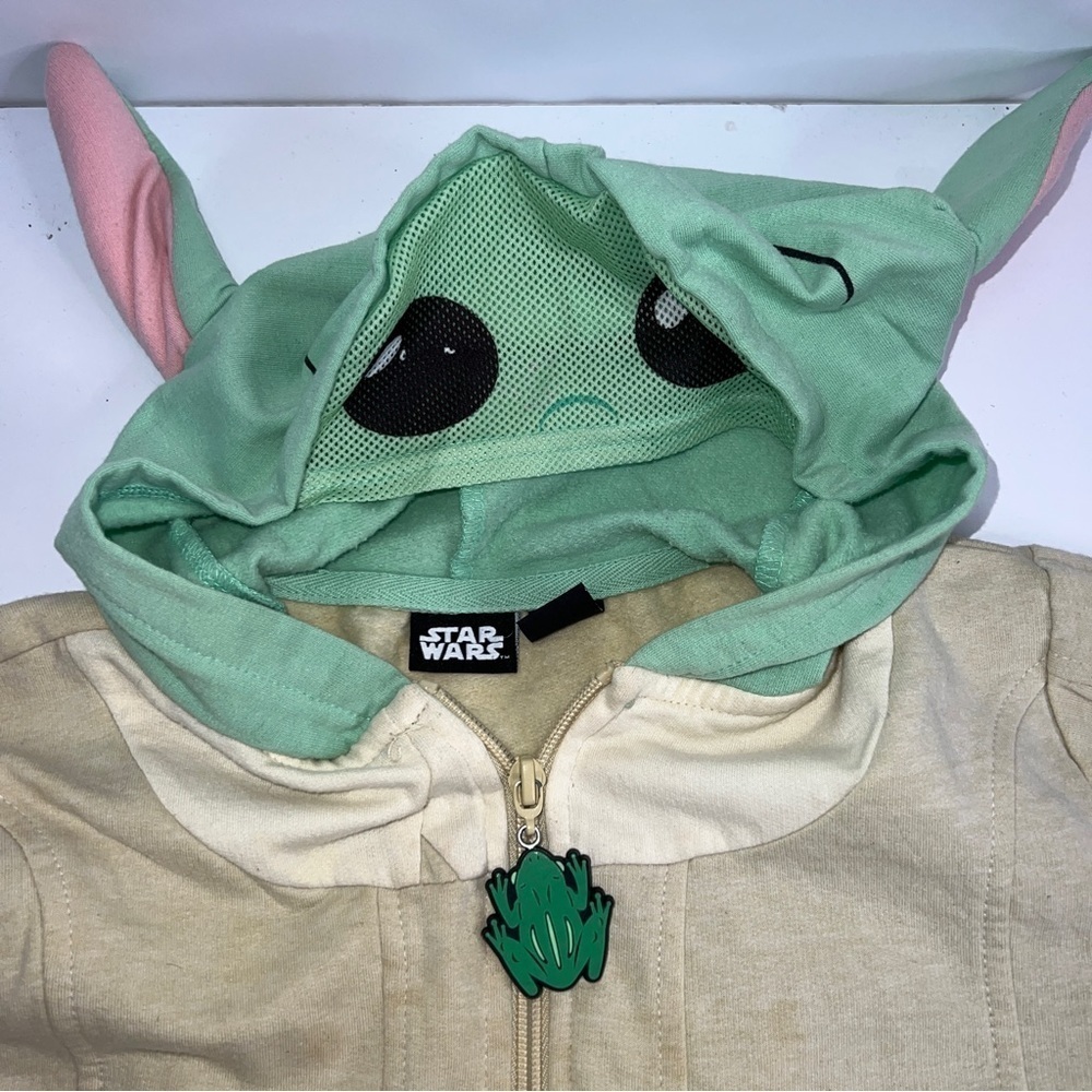 STAR Wars Yoda Hoodie Boys Sweater S - Picture 3 of 5
